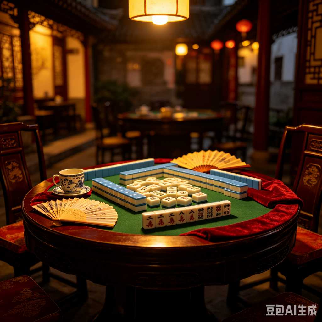 traditional oriental mahjong tiles